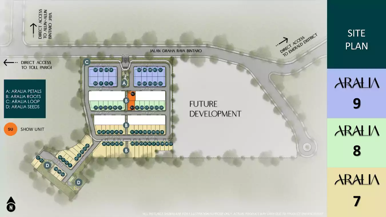 siteplan_cluster_botanica_aralia